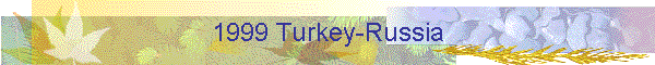 1999 Turkey-Russia