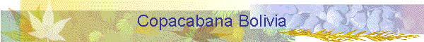 Copacabana Bolivia